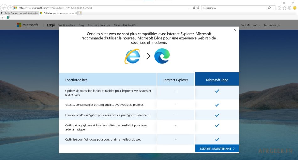 Internet Explorer : Microsoft bloque certains sites !