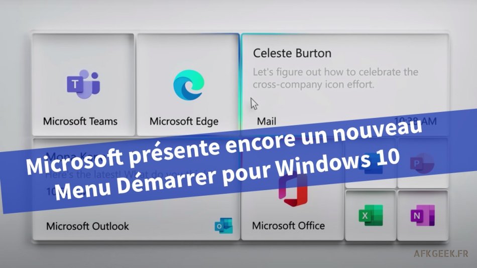 Windows 10 : Encore un nouveau menu démarrer !